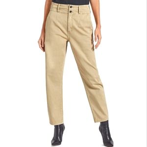 NWT CURRENT ELLIOTT The Melia Brown Cotton Canvas Casual Pants sz 30